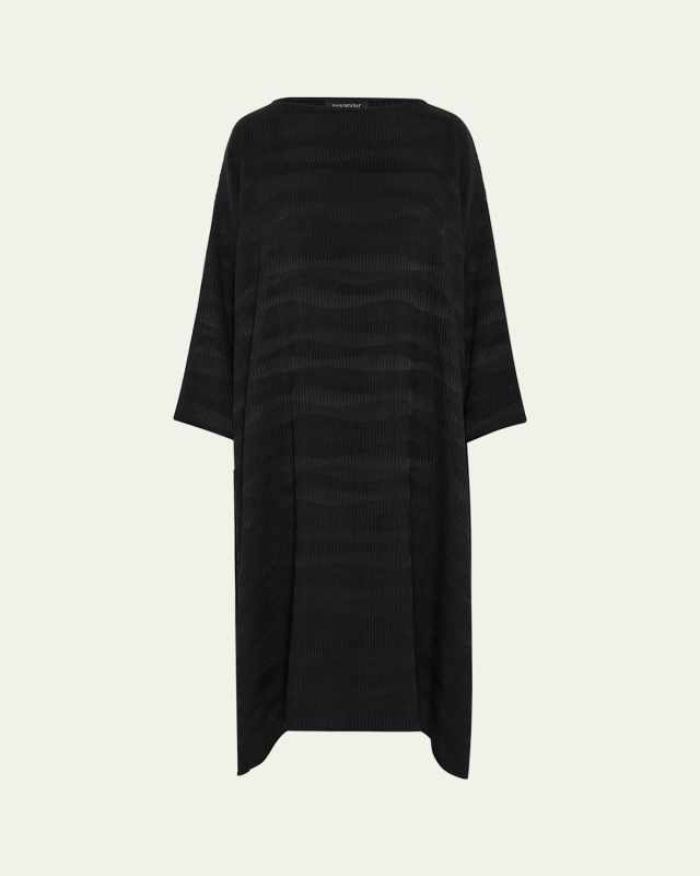 Wide A-Line Scoop Neck Dress